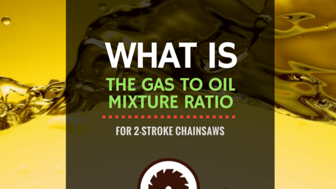Chainsaw Gas Mix Ratio Chart